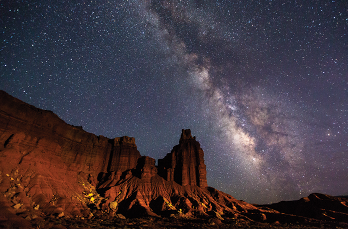 Milky Way over Chimney Rock, Capitol Reef National Park