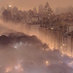 Light pollution in New York City. Photo by Jim Richardson.