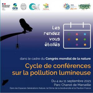 Flyer promoting the IUCN Light Pollution Conference.