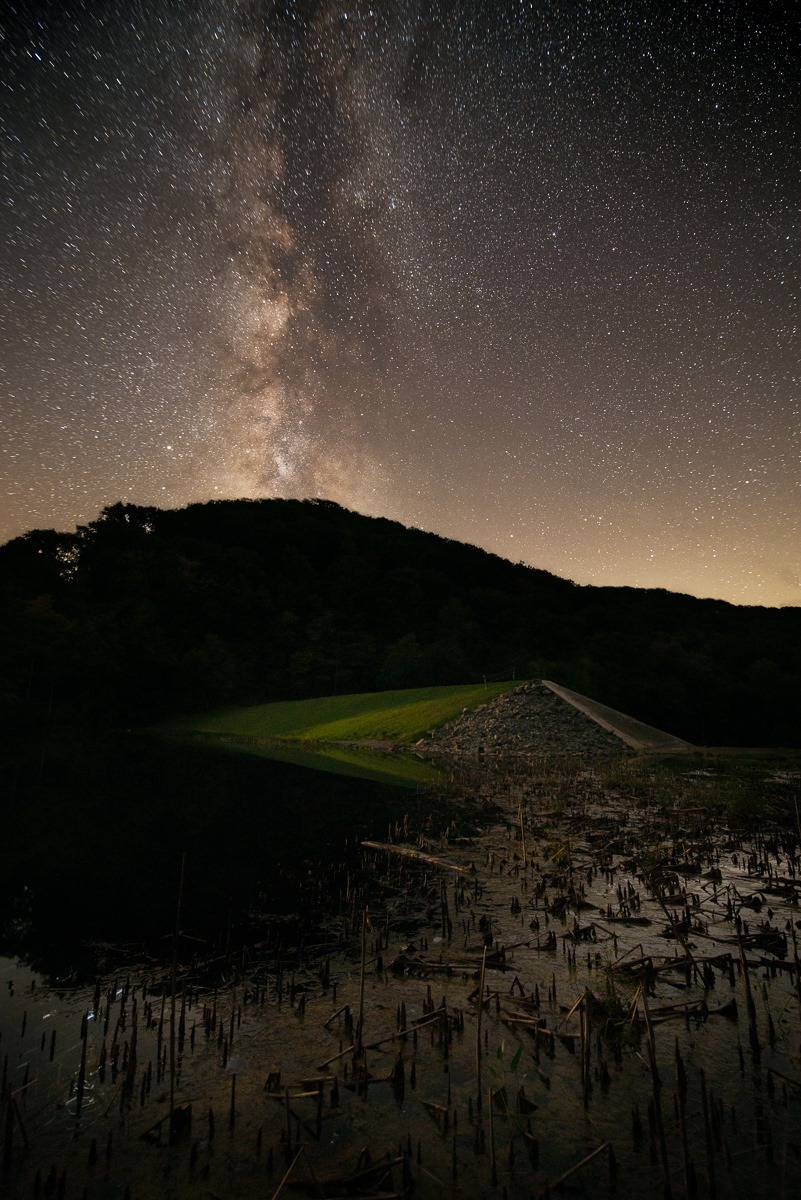 Watoga Dam under the Milky Way