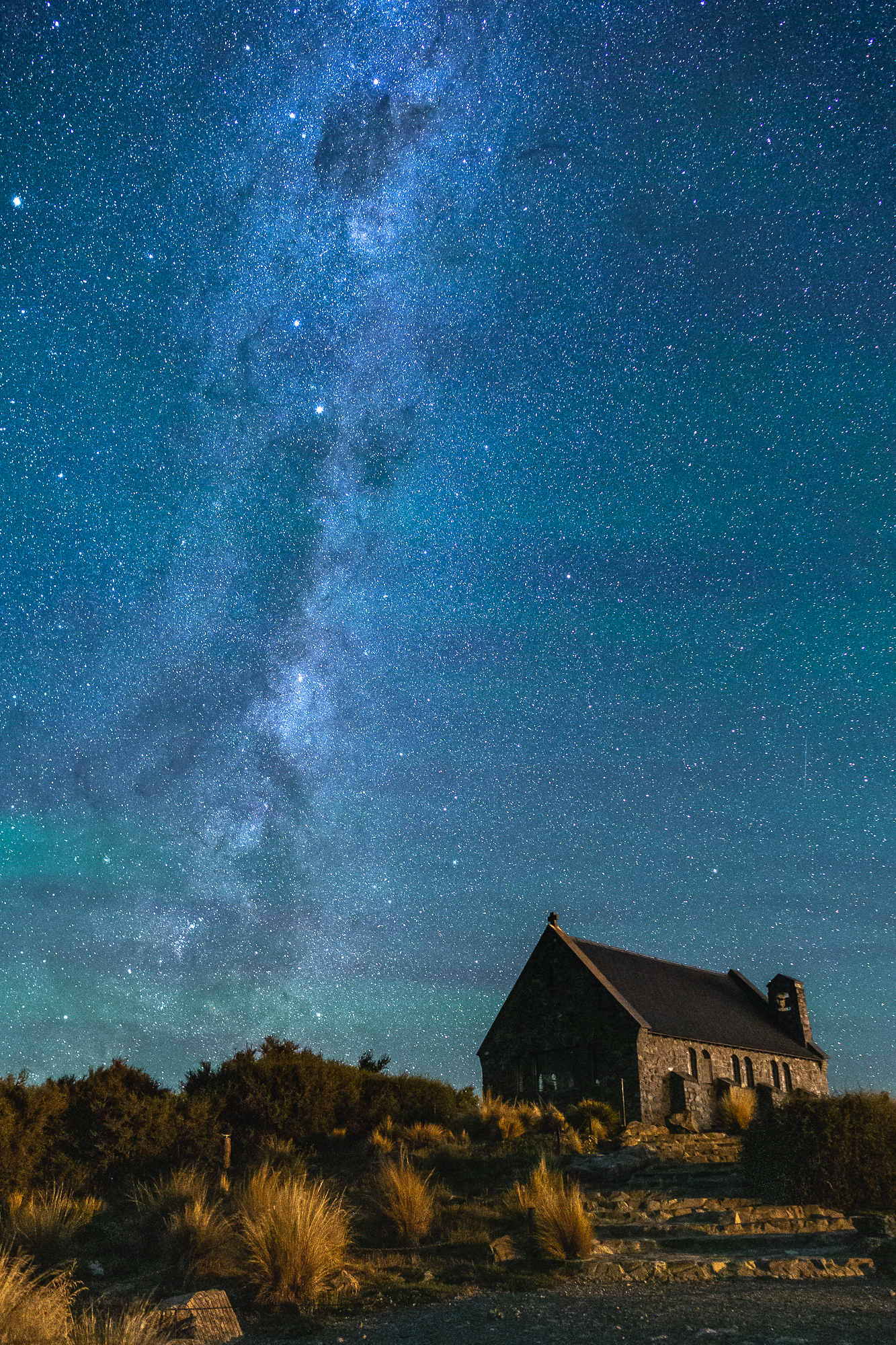 Copy of Church of the Good Shepherd Airglow and Milky Way Rachel Gillespie Photography